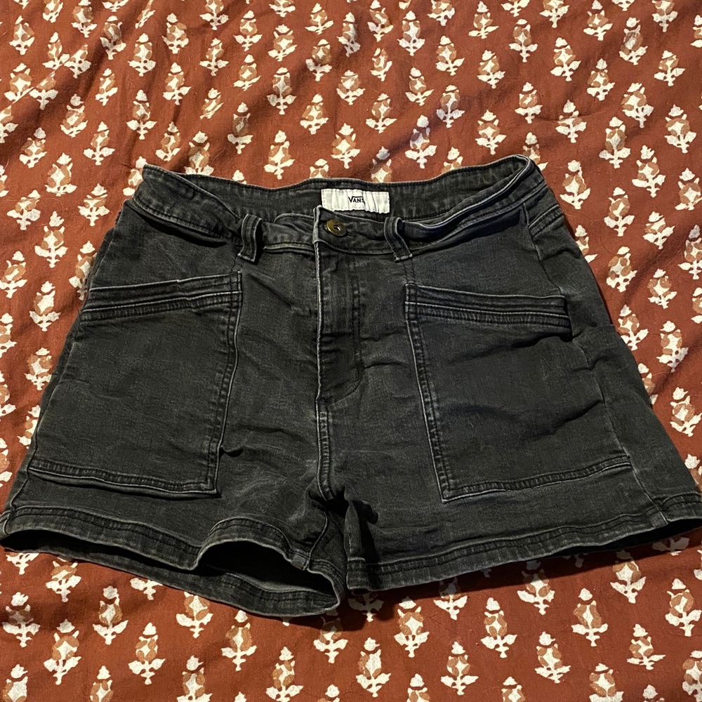 Vans Women's Dark Gray Jean Shorts